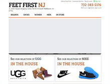 Tablet Screenshot of feetfirstnj.com